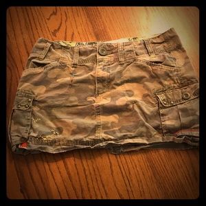 Camo mini Skirt